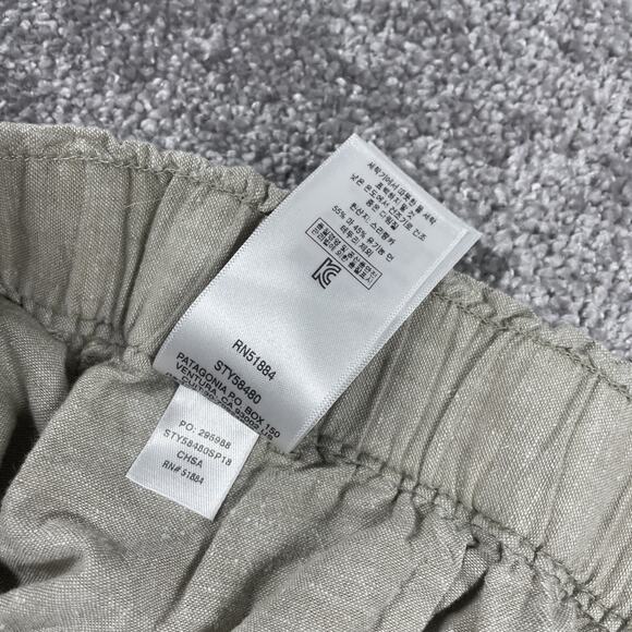 Patagonia Skirt Womens Medium Island Hemp Beach Organic Cotton Mini Tan Stretchy - Picture 6 of 9